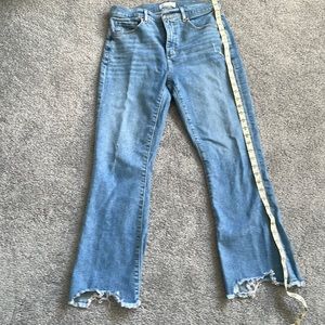 Loft cropped flare jeans